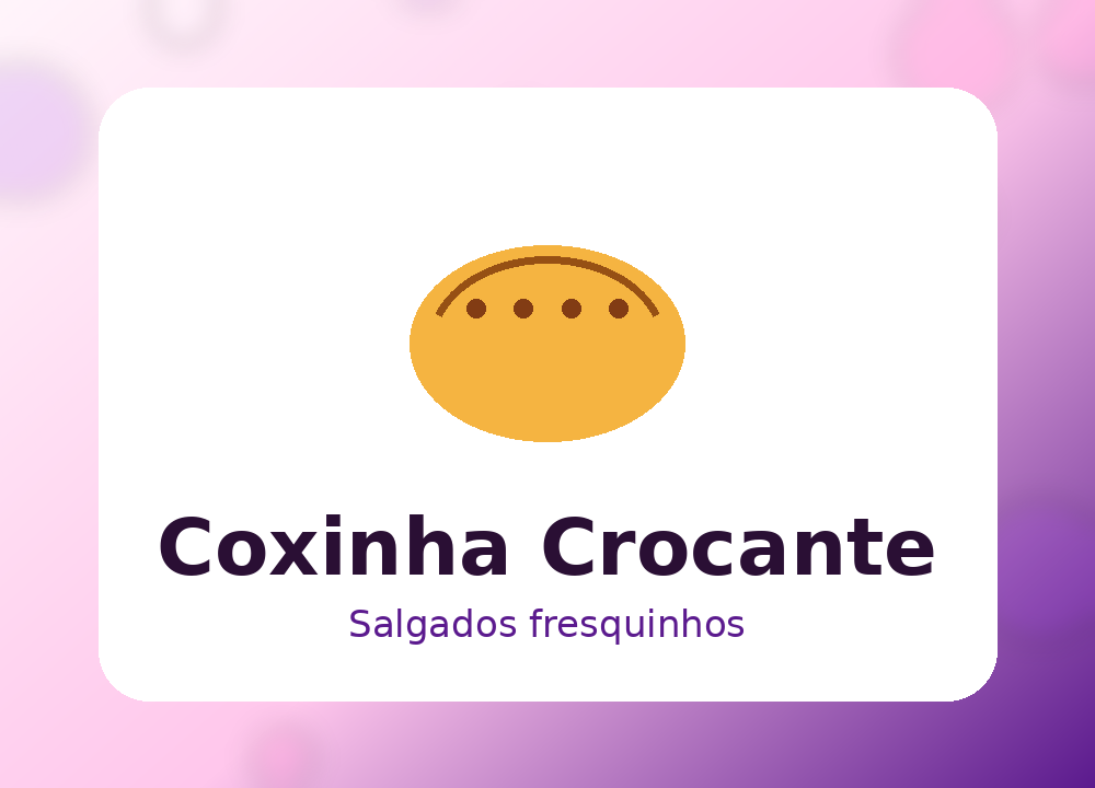 Coxinhas crocantes da Izabel Doces e Salgados